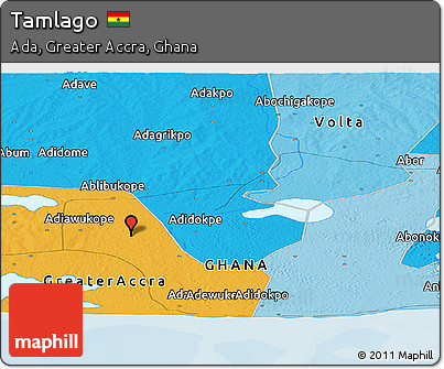 Political Panoramic Map of Tamlago