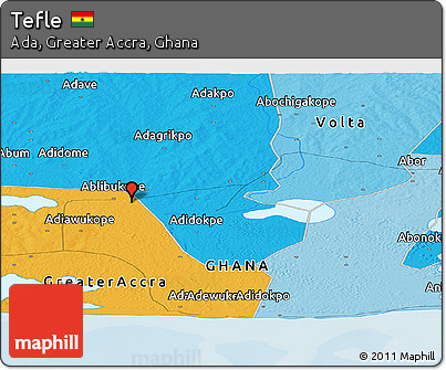 Political Panoramic Map of Tefle