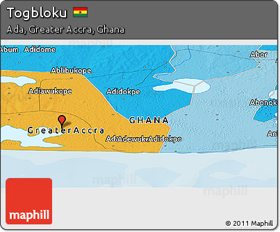 Political Panoramic Map of Togbloku