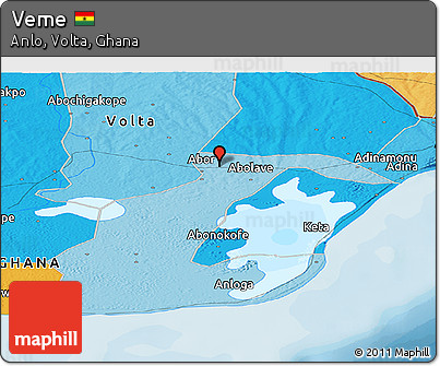 Political Panoramic Map of Veme