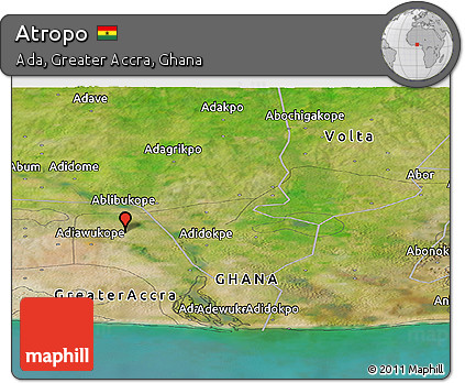 Satellite Panoramic Map of Atropo