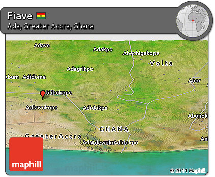 Satellite Panoramic Map of Fiave