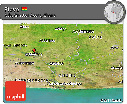 Satellite Panoramic Map of Fieve