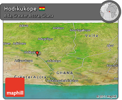 Satellite Panoramic Map of Hodikukope