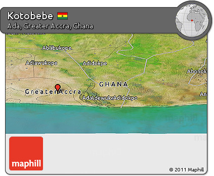 Satellite Panoramic Map of Kotobebe