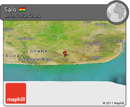 Satellite Panoramic Map of Salo
