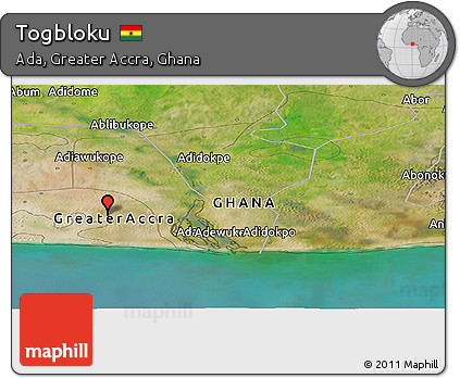 Satellite Panoramic Map of Togbloku