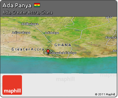 Satellite Panoramic Map of Ada Panya