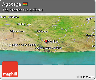 Satellite Panoramic Map of Agotaga