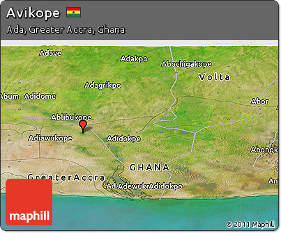 Satellite Panoramic Map of Avikope