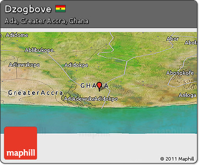 Satellite Panoramic Map of Dzogbove
