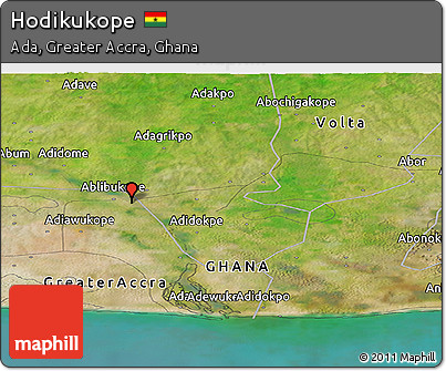 Satellite Panoramic Map of Hodikukope