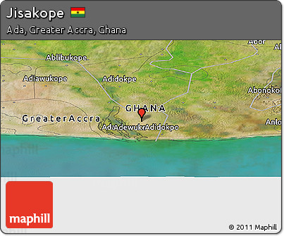 Satellite Panoramic Map of Jisakope