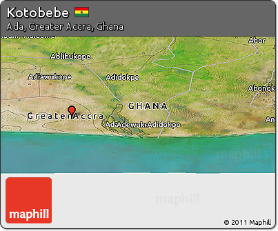 Satellite Panoramic Map of Kotobebe