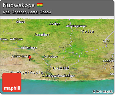 Satellite Panoramic Map of Nubwakope