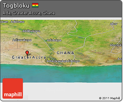 Satellite Panoramic Map of Togbloku