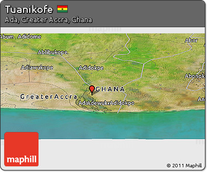 Satellite Panoramic Map of Tuanikofe