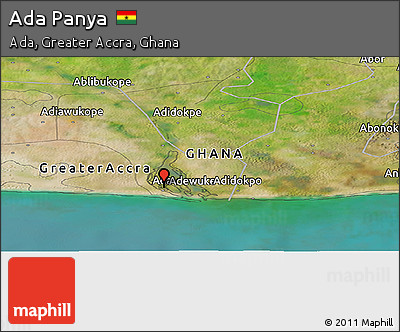 Satellite Panoramic Map of Ada Panya