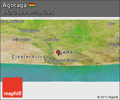 Satellite Panoramic Map of Agotaga