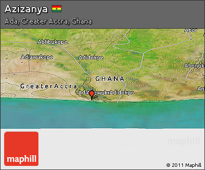 Satellite Panoramic Map of Azizanya