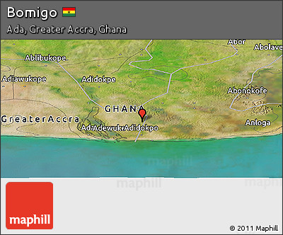 Satellite Panoramic Map of Bomigo