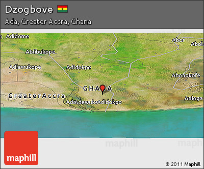 Satellite Panoramic Map of Dzogbove