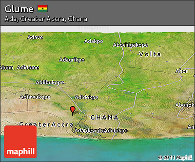 Satellite Panoramic Map of Glume