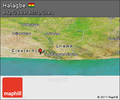 Satellite Panoramic Map of Halagbe