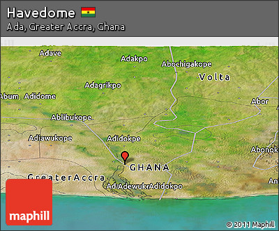 Satellite Panoramic Map of Havedome