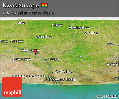 Satellite Panoramic Map of Kwasizukope