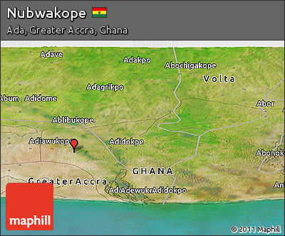Satellite Panoramic Map of Nubwakope