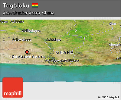 Satellite Panoramic Map of Togbloku