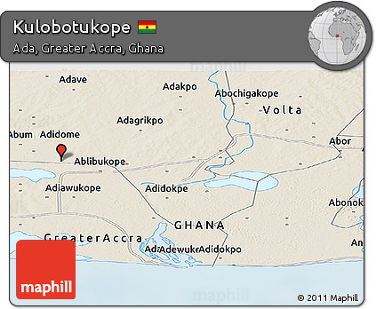 Shaded Relief Panoramic Map of Kulobotukope