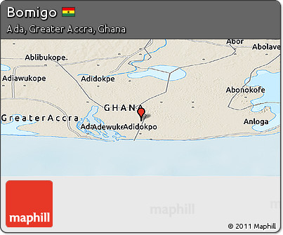 Shaded Relief Panoramic Map of Bomigo