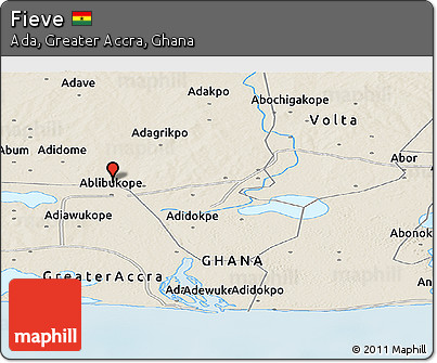 Shaded Relief Panoramic Map of Fieve