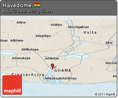 Shaded Relief Panoramic Map of Havedome