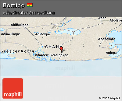 Shaded Relief Panoramic Map of Bomigo