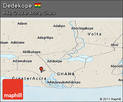 Shaded Relief Panoramic Map of Dedekope