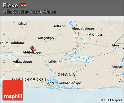 Shaded Relief Panoramic Map of Fieve