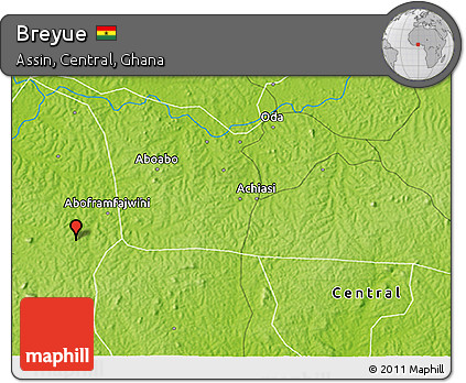 Physical 3D Map of Breyue