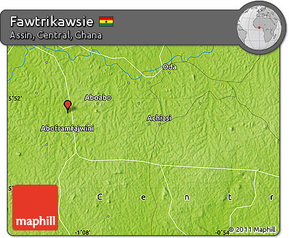 Physical Map of Fawtrikawsie