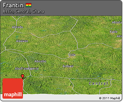 Satellite Panoramic Map of Frantin