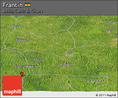 Satellite Panoramic Map of Frantin