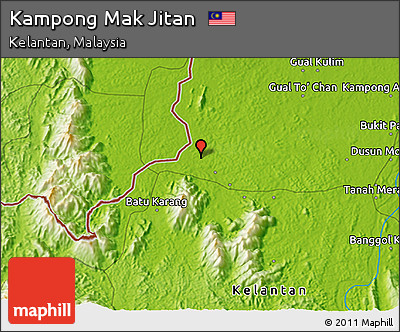 Physical 3D Map of Kampong Mak Jitan