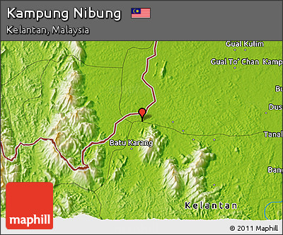 Physical 3D Map of Kampung Nibung