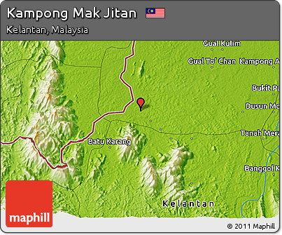 Physical 3D Map of Kampong Mak Jitan
