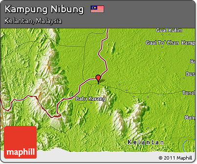 Physical 3D Map of Kampung Nibung