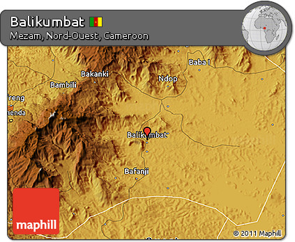 Physical 3D Map of Balikumbat