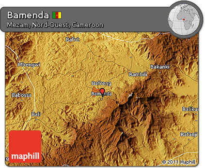 Physical 3D Map of Bamenda
