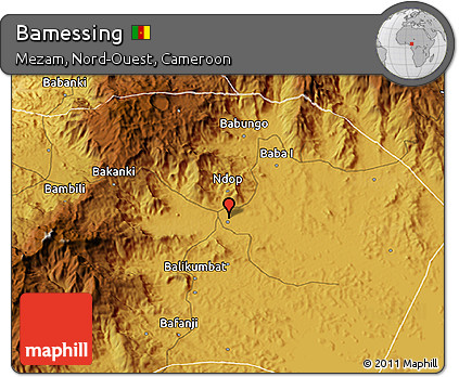 Physical 3D Map of Bamessing